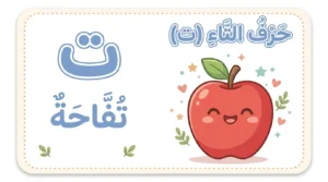 بطاقات تعليم الحروف للاطفال حرف ال ت