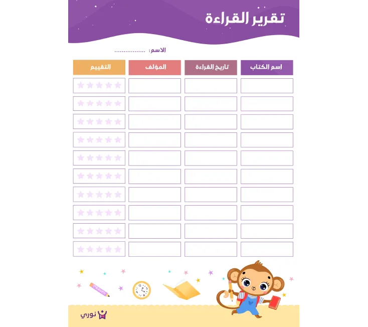 تقرير القراءه