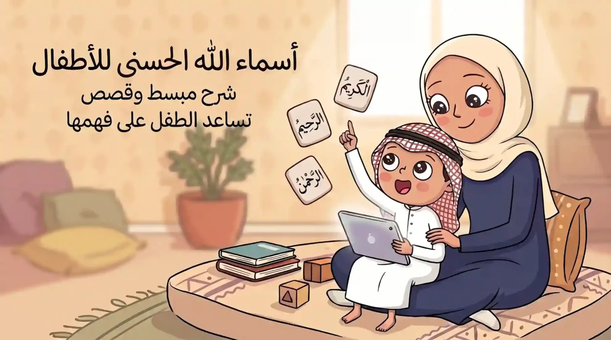 أسماء الله الحسنى للأطفال: شرح مبسط وقصص تساعد الطفل على فهمها